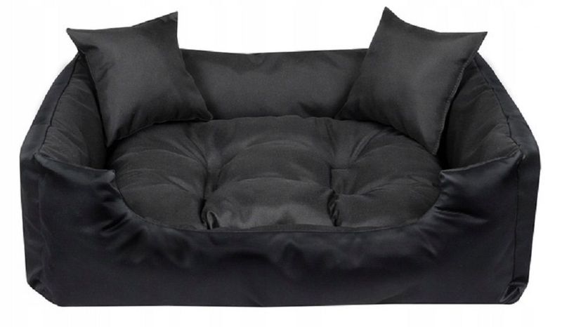 Legowisko Dla Psa Kojec Ecco 75X65 Cm Wodoodporne Czarne zdjęcie 3