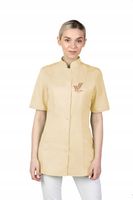 Fartuch żakiet medyczny kosmetyczny firmowy HAFT z TWOIM LOGO NAPISEM 5 szt