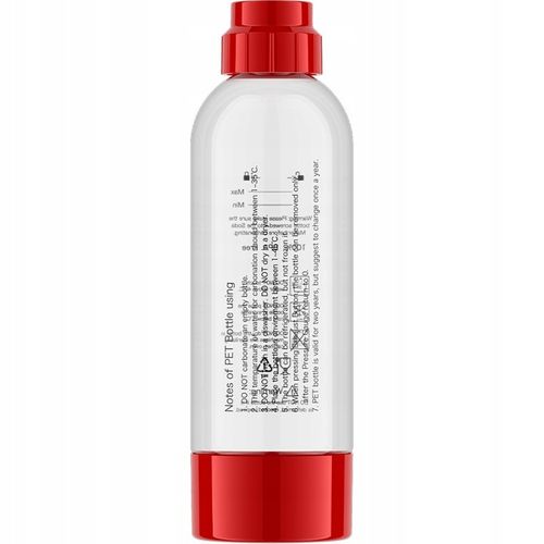 Saturator do wody gazowanej ViO SodaBoom SD-7006 red z manometrem Czerwony na Arena.pl