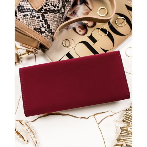 PETERSON portfel damski eko zamszowy elegancki matowy P237 c.bordowy na Arena.pl