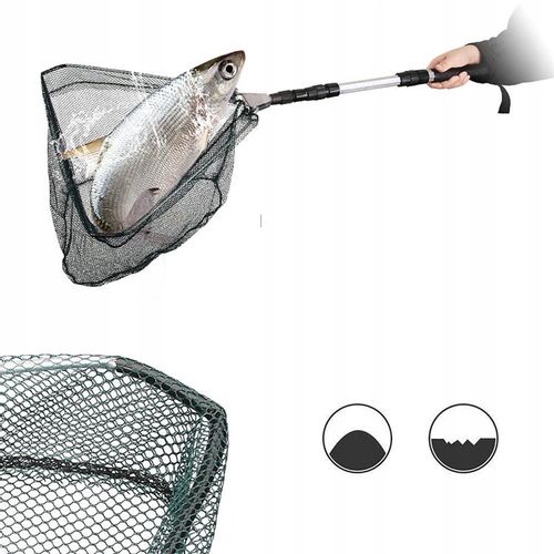 PODBIERAK Wędkarski SIATKA ALUMINIOWY Teleskopowy TRÓJKĄTNY 190cm na Arena.pl