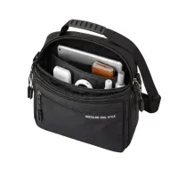 Nerka męska saszetka na ramię do ręki torba crossbody czarna regulacja