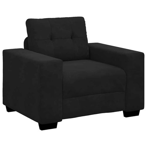 Sofa Fotel Czarny 59 cm Aksamit na Arena.pl