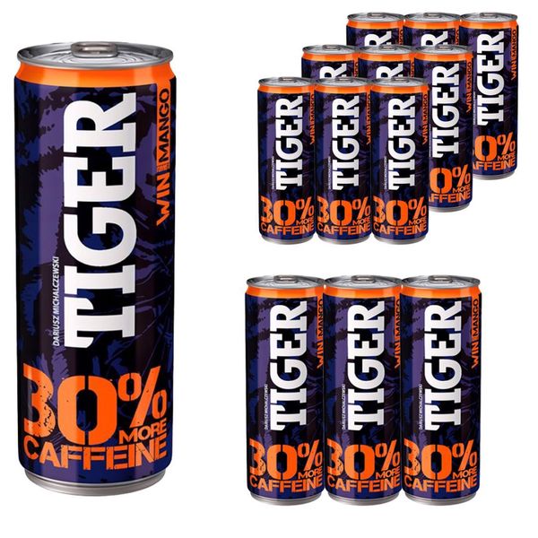 Tiger Win napój energetyzujący o smaku mango 250ml x12 sztuk zdjęcie 1