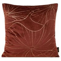 POSZEWKA WELUR VELVET WZÓR 45X45 CM CEGLANA