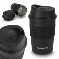 KUBEK TERMICZNY na Wynos Czarny Mały TERMOS Konighoffer Elliot 330 ml