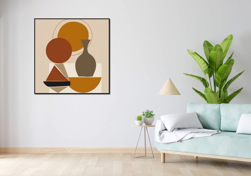 Plakat 100x100cm Geometryczna Utrata zdjęcie 4
