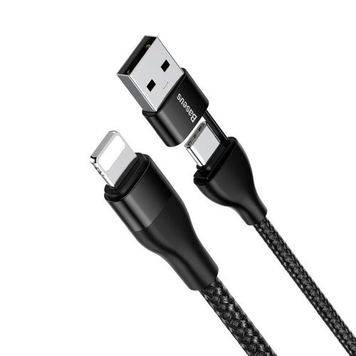 Kabel Usb-C + Usb Do Lightning Baseus Pd, 18W, 1M (Czarny) na Arena.pl