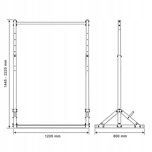 DRĄŻEK STACJONARNY DO PODCIĄGANIA 280kg K-SPORT na Arena.pl