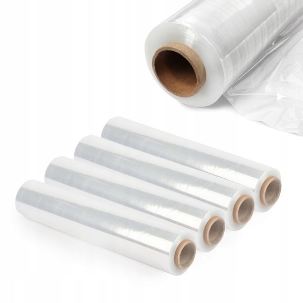 KADAX 4x Folia Stretch Strecz Bezbarwna 3kg xl zdjęcie 1