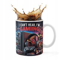 KUBEK CERAMICZNY 330ML DRUK - GAMER GAMEPAD GAMBLING GRY