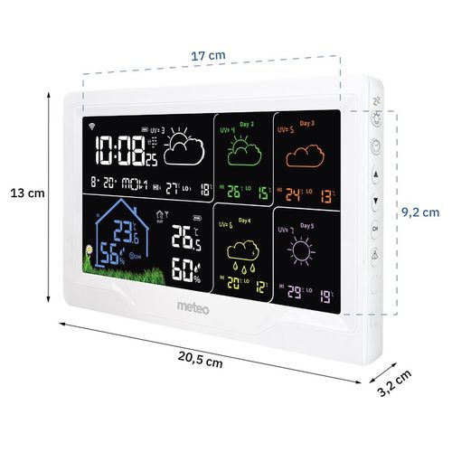 STACJA POGODOWA METEO SP401 WIFI Z PROGNOZĄ POGODY NA 4 DNI na Arena.pl