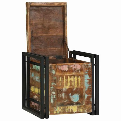 Skrzynia do przechowywania 40 x 40 x 40 cm Lite drewno akacjowe na Arena.pl