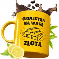 Złoty Kubek Premium Dla Okulistki Prezent Z Nadrukiem Ze Zdjęciem