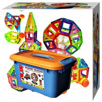 Zestaw Klocków Magnetycznych – WIELKIE Łatwe Łączenie, Nieskończona Zabawa!