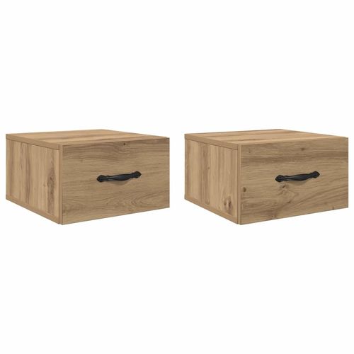 Szafka Nocna z szufladą 2 pcs dąb artisan 35 x 35 x 20 cm na Arena.pl