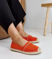 Pomarańczowe espadryle z cyrkoniami Abia 39