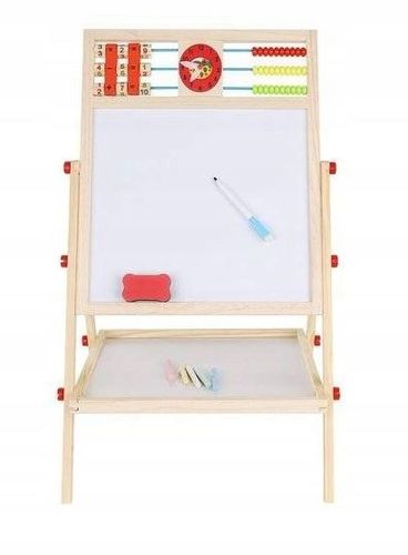 DWUSTRONA TABLICA KREDOWA MAGNETYCZNA DO RYSOWANIA ŚCIERALNA DLA DZIECI na Arena.pl
