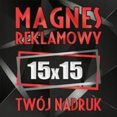 Magnesy reklamowe na samochód Profesjonalna reklama magnetyczna 15x15 cm