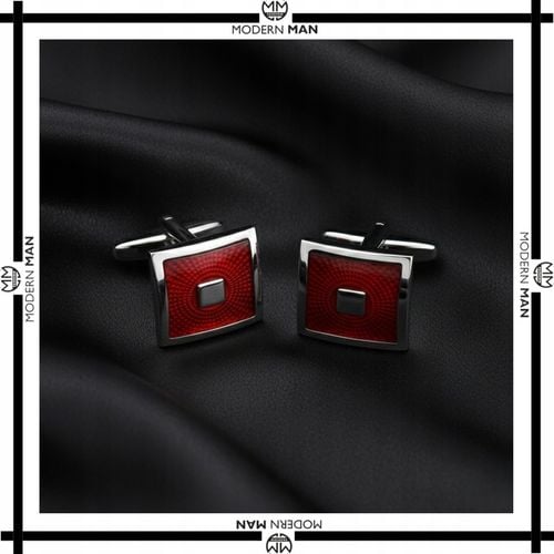 SPINKI DO MANKIETÓW MĘSKIE CZERWONE IDEALNY PREZENT DLA NIEGO na Arena.pl