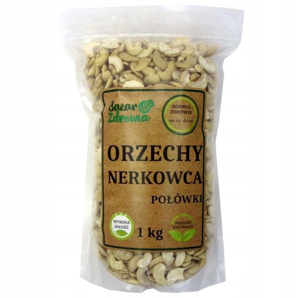ORZECHY NERKOWCA 1KG POŁÓWKI NATURALNE NERKOWCE zdjęcie 1