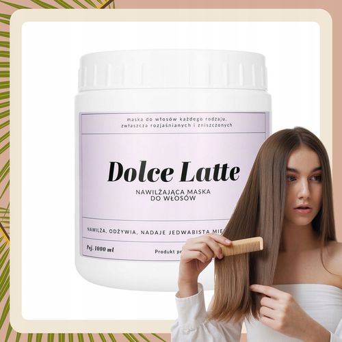 Maska do Włosów po Rozjaśnieniu Koloryzacji Proteinowa DOLCE LATTE 1000ML na Arena.pl