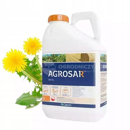 Agrosar 360SL 5l CIECH herbicyd totalny, glifosat niszczy wszystkie na Arena.pl