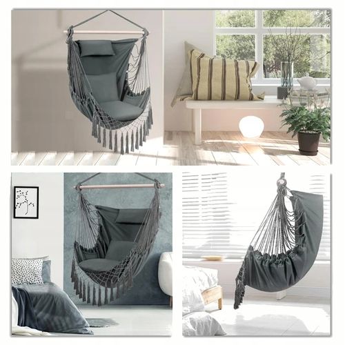 HAMAK HUŚTAWKA KRZESŁO BRAZYLIJSKIE FOTEL WISZĄCY XXL OGRODOWY BUJANY 150KG na Arena.pl