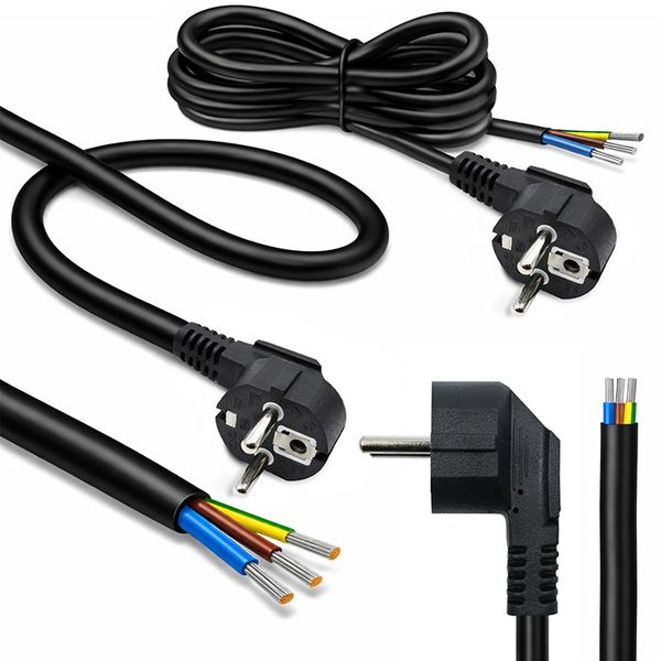 Qoltec kabel zasilający Schuko kątowy 5m zdjęcie 7