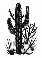 Plakat 13x18cm Kaktus w Krasie