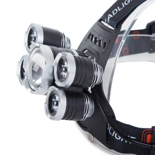 Latarka czołowa led cree xm-l t6 4x xpe w zestawie dwie ładowarki na Arena.pl