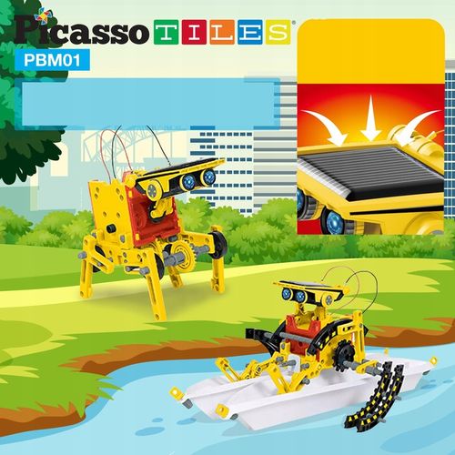 Robot solarny interaktywny 12w1 12 robotów zasilany słońcem edukacyjny na Arena.pl