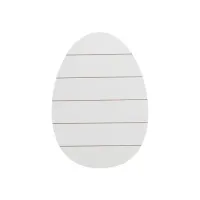 Ramka na zdjęcie w kształcie jajka z MDF-u, w paski, 27 x 38 cm