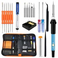 Zestaw Lutowniczy LUTOWNICA PRECYZYJNA 60W Walizka Odsysacz DUŻY STOJAK