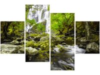 140CM 70 OBRAZ WODOSPAD ZIELENI ŚCIENNY