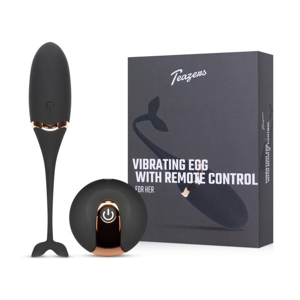 Luxurious Vibrating Egg W/ Remote Control - Black zdjęcie 1