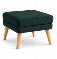 Pufa podnóżek skandynawski do fotela 45x45x43 zielona