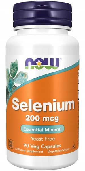 NOW SELEN organiczna Selenium komplex 200mcg 90k zdjęcie 1