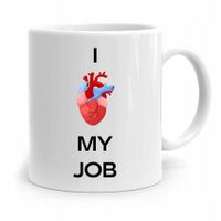 Kubek Prezent Dla Doktora Lekarza I Love My Job Z Nadrukiem Ze Zdjęciem