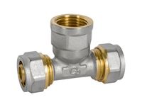 trójnik pex-al-pex chrom 1/2-16*16 dziewczynka - d1/2*16*16td