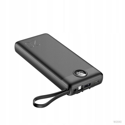 POWERBANK VEGER C20 BATERIA 20000mAh USB-C micro Lightning +wbudowany kabel na Arena.pl