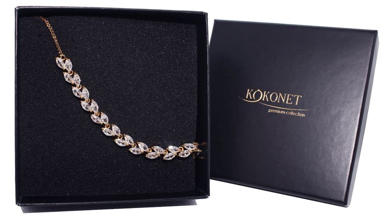 Bransoletka ślubna ROSANA gold zdjęcie 1