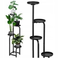 METALOWY KWIETNIK STOJAK NA KWIATY ROŚLINY 4 POZIOMY STOJĄCY REGAŁ