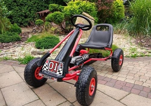 Gokart Czerwony A-15 Pompowane Koła na Arena.pl