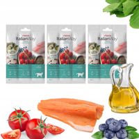 ITALIAN WAY Przysmak Kota Kabanoski dla kotów z pstrągiem i borówkami 3x15g