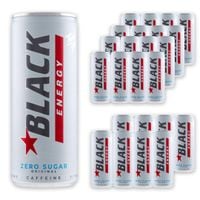 Black Energy Zero Sugar Gazowany napój energetyzujący 250ml x24 sztuk