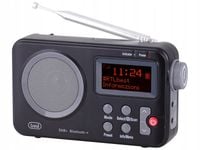 RADIO przenośne DAB DAB+ FM NA BATERIE zegar budzik RDS Bluetooth