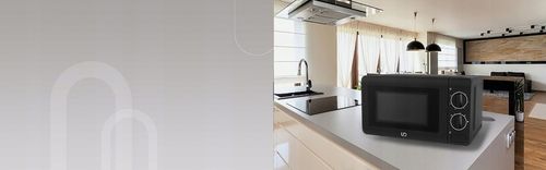 CZARNA KUCHENKA MIKROFALOWA UD MIKROFALÓWKA MIKROFALA WOLNOSTOJĄCA GRILL na Arena.pl