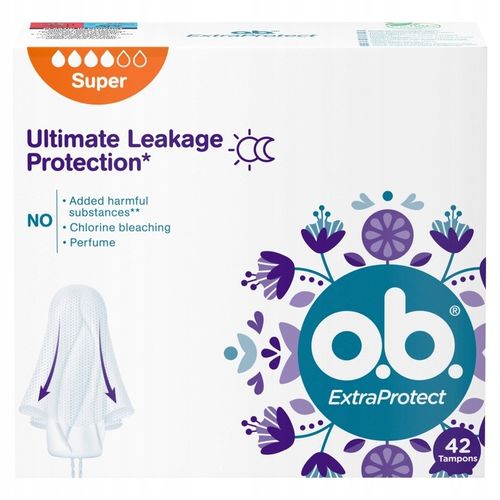 O.B. ExtraProtect Super TAMPONY 42 sztuki na Arena.pl