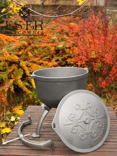 Kociołek myśliwski żeliwny 7l - polski producent ES-ER na Arena.pl